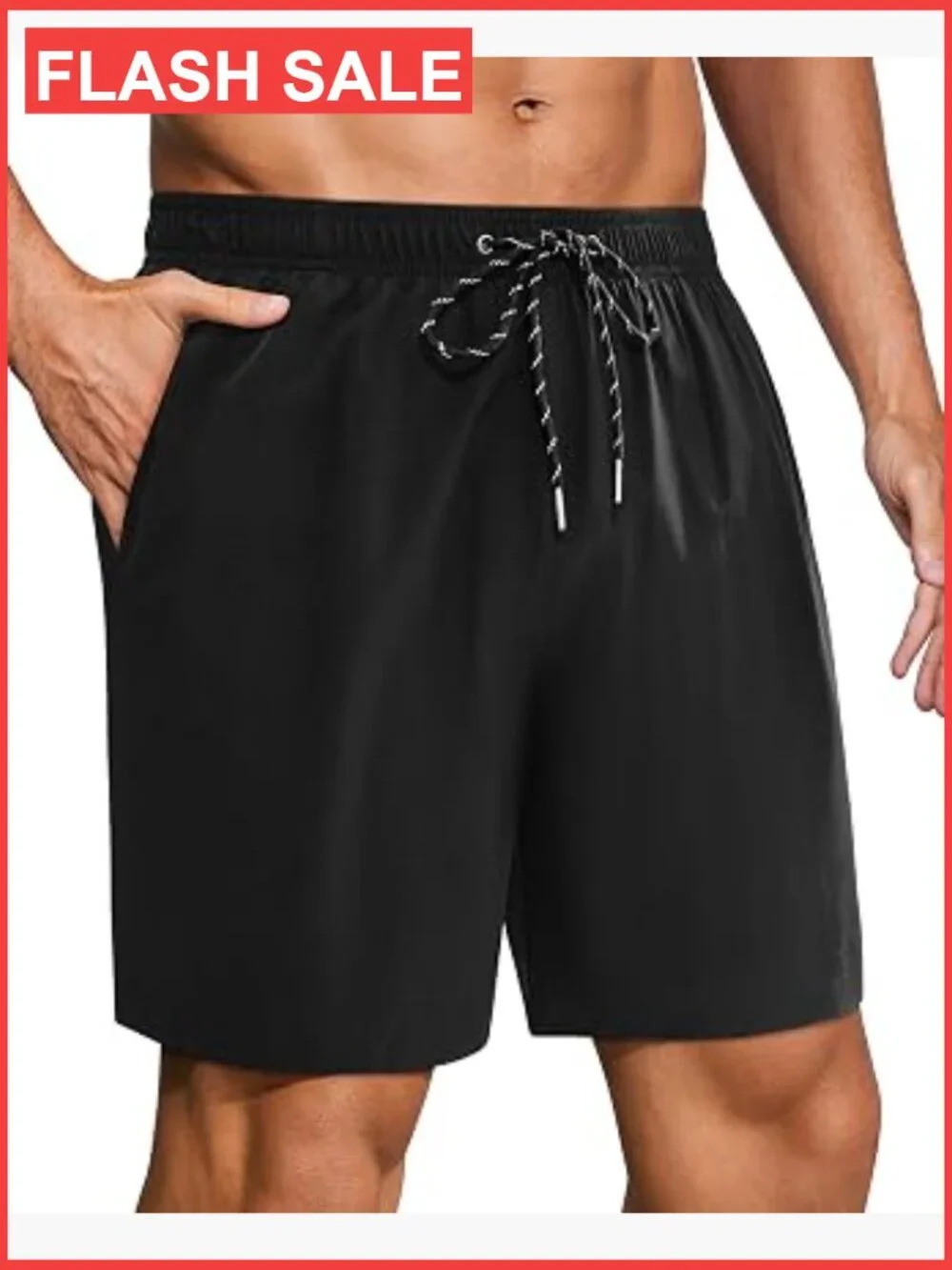 7in Mens Swim Trunks Quick Dry Stretch with Mesh Liner Pockets